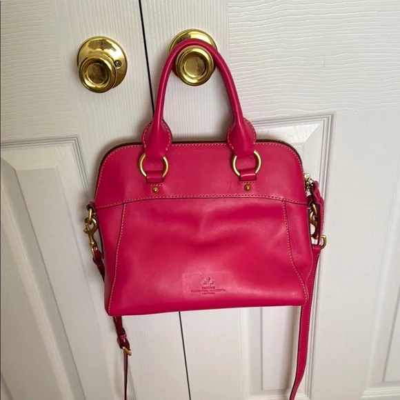 Dooney & Bourke Florentine Pink Crossbody Bag with Adjustable Strap - Picture 2 of 7
